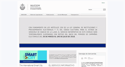 Desktop Screenshot of invedem.gob.mx